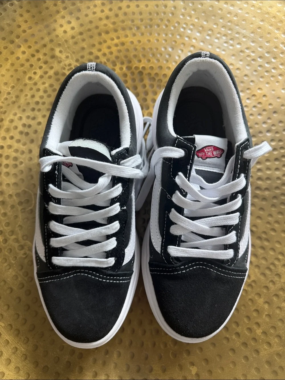 Vans Old Skool Platform Sneaker - Black & White - Picture 5 of 7